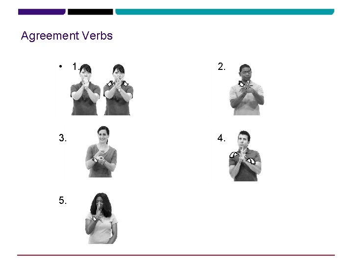 Agreement Verbs • 1. 2. 3. 4. 5. Agreement Verbs • 1. 2. 3. 4. 5.