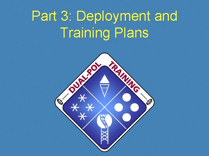 Part 3: Deployment and Training Plans 