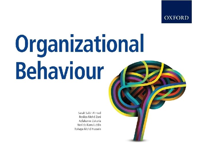 Organizational Behaviour © Oxford Fajar Sdn. Bhd. (008974 -T), 2013 All Rights Reserved 1–