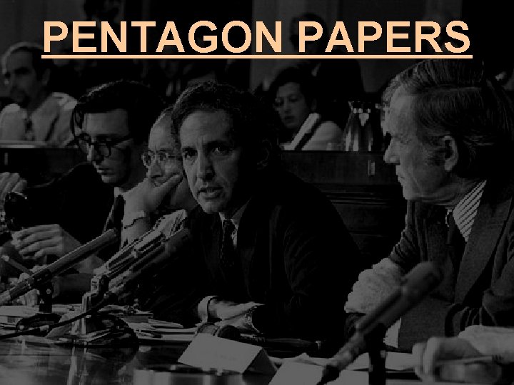 PENTAGON PAPERS 