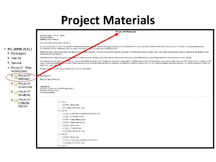 Project Materials 