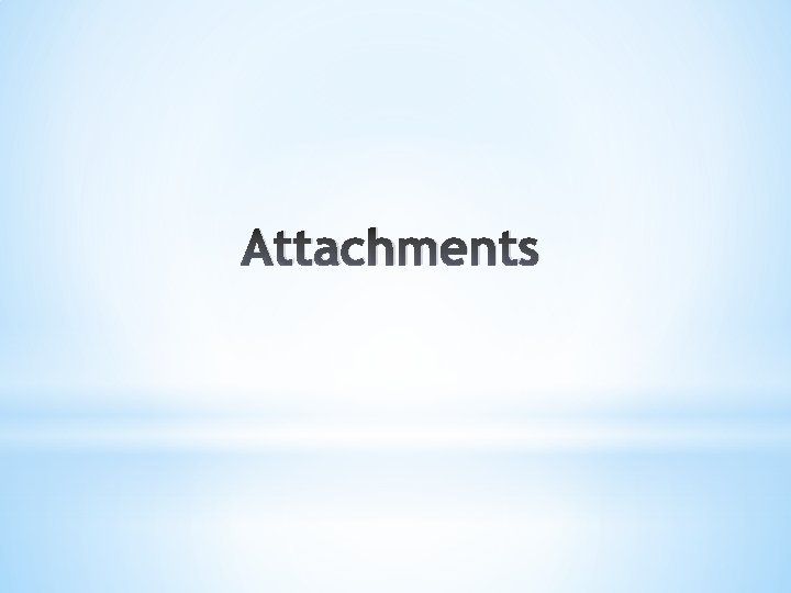 Attachments 