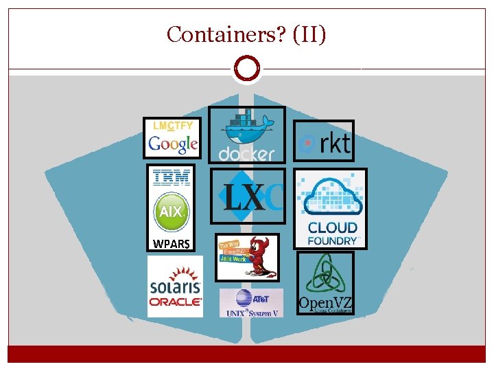 Containers? (II) Containers? (II)