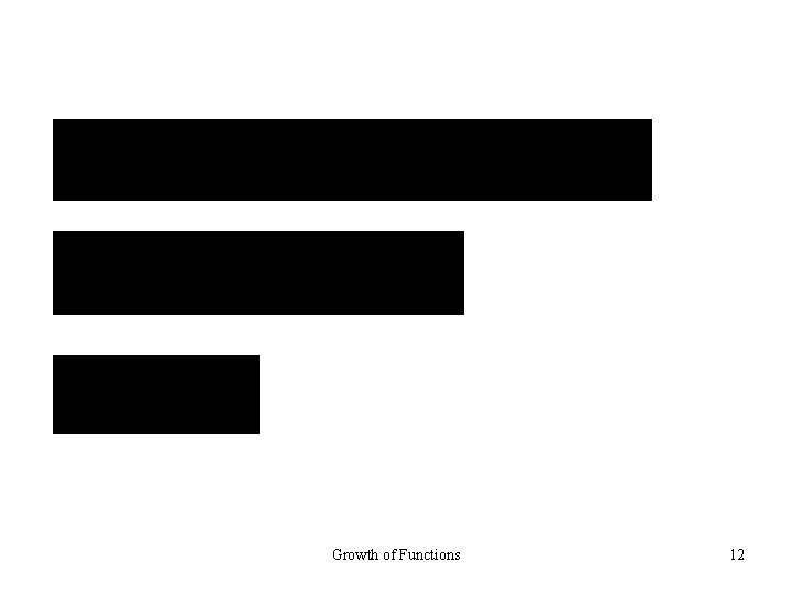 Growth of Functions 12 