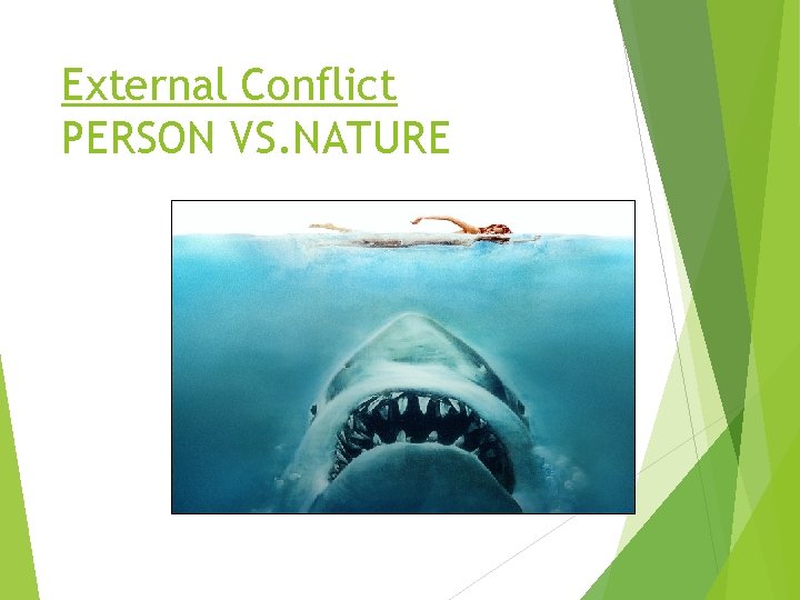 External Conflict PERSON VS. NATURE 