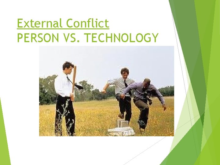 External Conflict PERSON VS. TECHNOLOGY 