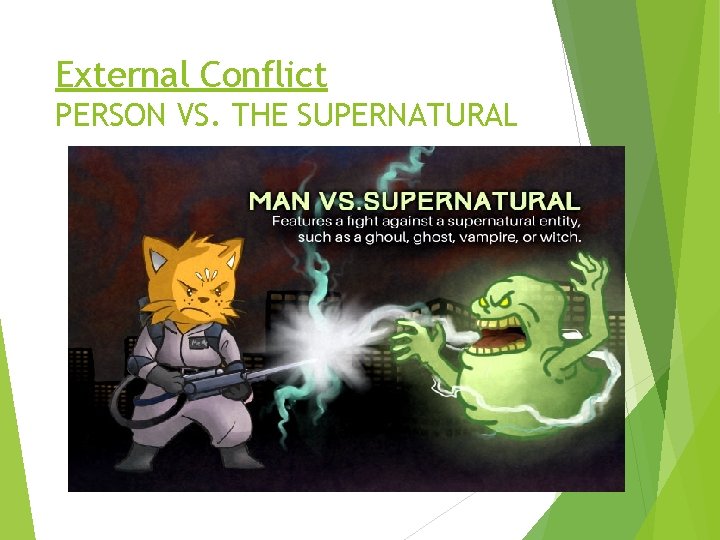 External Conflict PERSON VS. THE SUPERNATURAL 