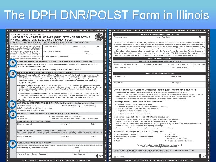 The IDPH DNR/POLST Form in Illinois 