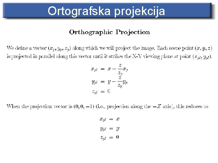 Ortografska projekcija 