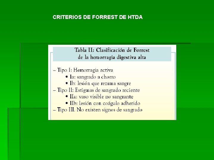 CRITERIOS DE FORREST DE HTDA 