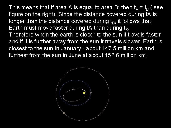 This means that if area A is equal to area B; then t. A This means that if area A is equal to area B; then t. A
