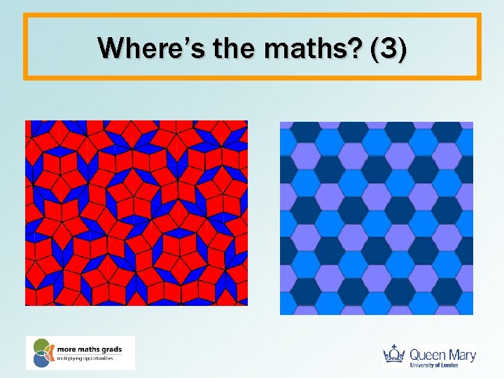 Where’s the maths? (3) 
