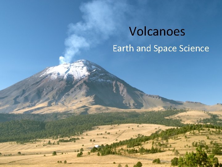 Volcanoes Earth and Space Science 