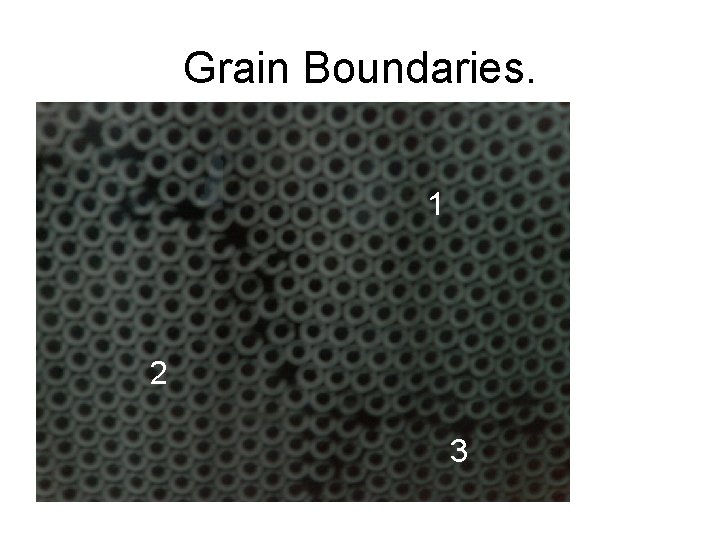 Grain Boundaries. 1 2 3 