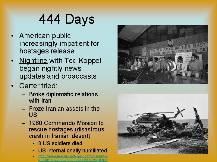 444 Days • American public increasingly impatient for hostages release • Nightline with Ted