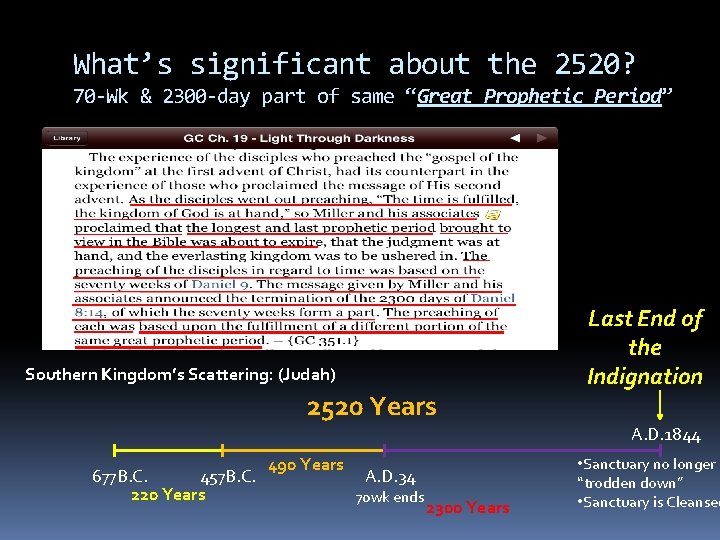 What’s significant about the 2520? 70 -Wk & 2300 -day part of same “Great