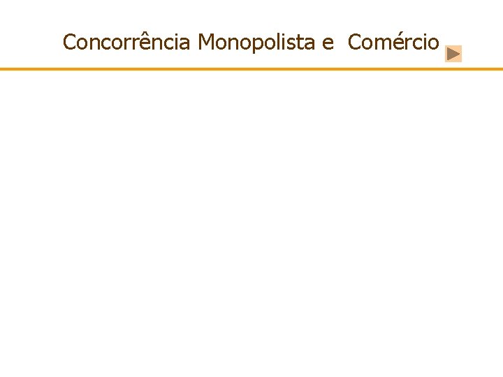 Concorrência Monopolista e Comércio 