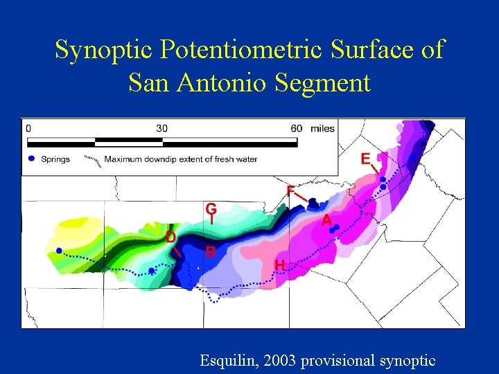 Synoptic Potentiometric Surface of San Antonio Segment Esquilin, 2003 provisional synoptic 