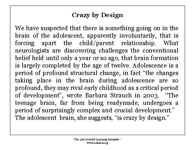 Crazy by Design We have suspected that there is something going on in the Crazy by Design We have suspected that there is something going on in the