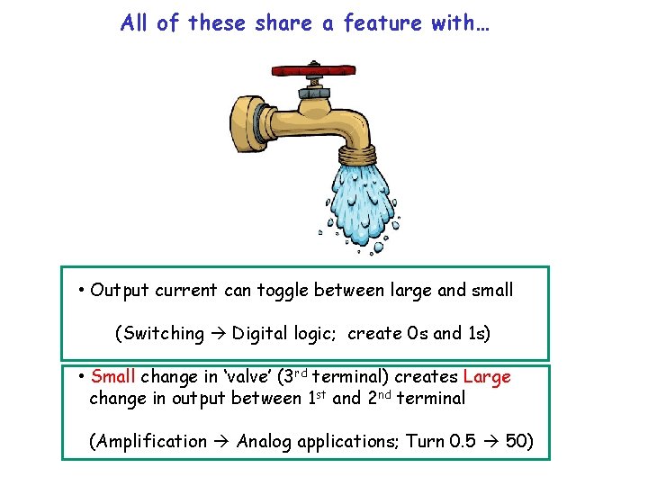 All of these share a feature with… • Output current can toggle between large