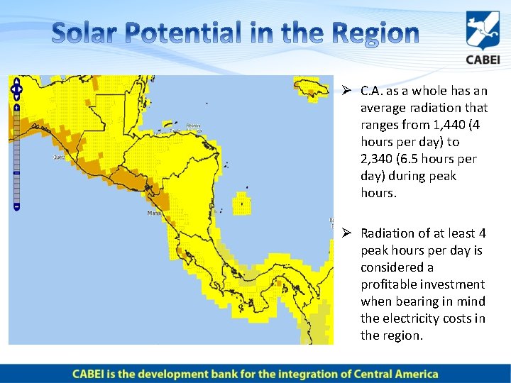 Ø C. A. as a whole has an average radiation that ranges from 1,