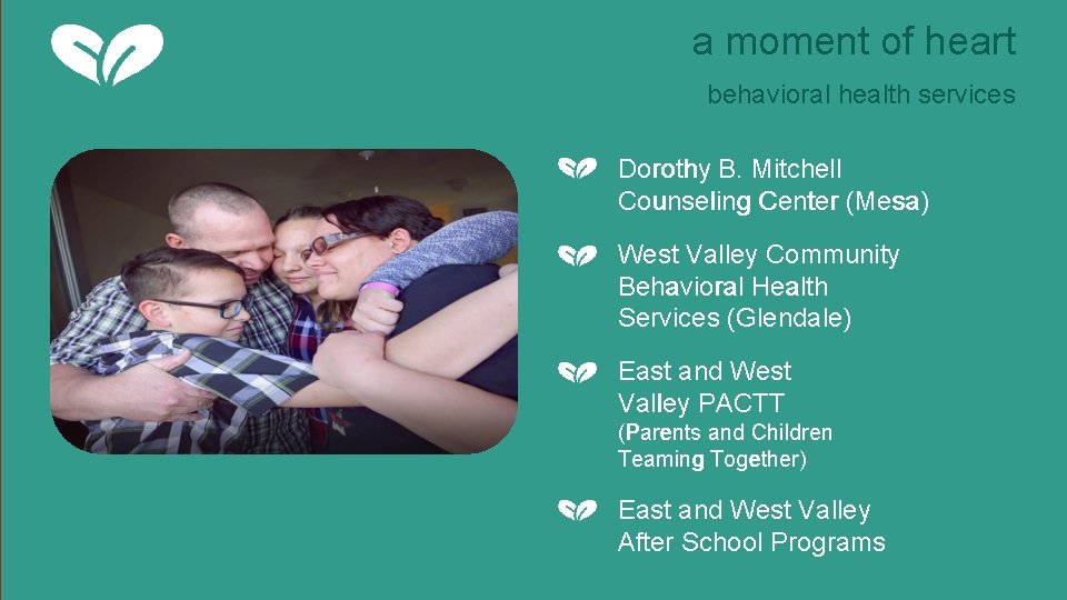a moment of heart behavioral health services Dorothy B. Mitchell Counseling Center (Mesa) West