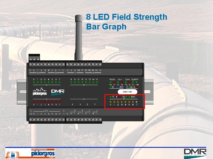 8 LED Field Strength Bar Graph 
