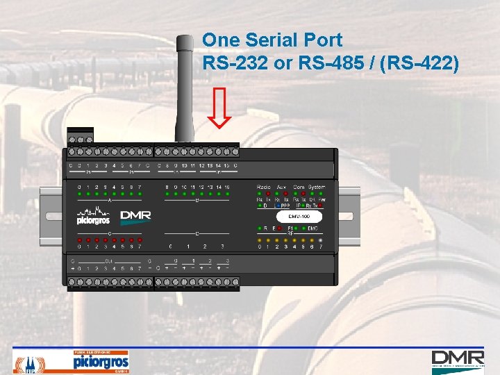 One Serial Port RS-232 or RS-485 / (RS-422) 