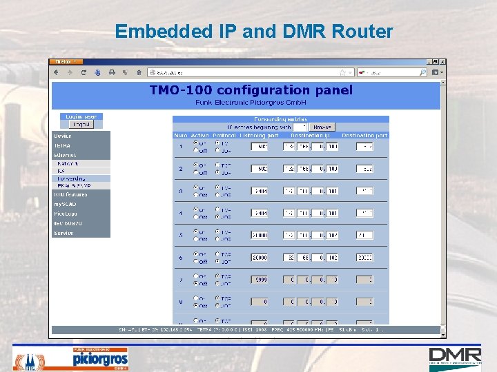 Embedded IP and DMR Router 