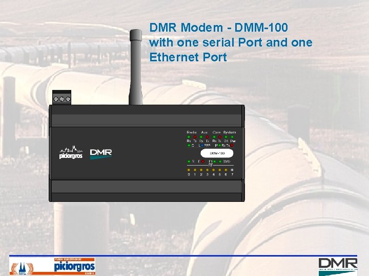 DMR Modem - DMM-100 with one serial Port and one Ethernet Port 