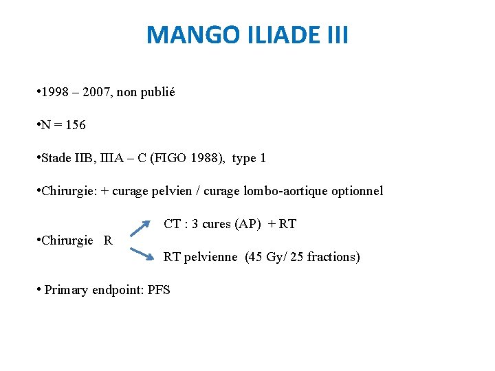 MANGO ILIADE III • 1998 – 2007, non publié • N = 156 •