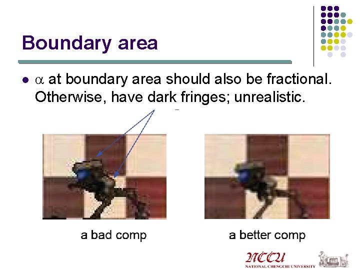 Boundary area l a at boundary area should also be fractional. Otherwise, have dark