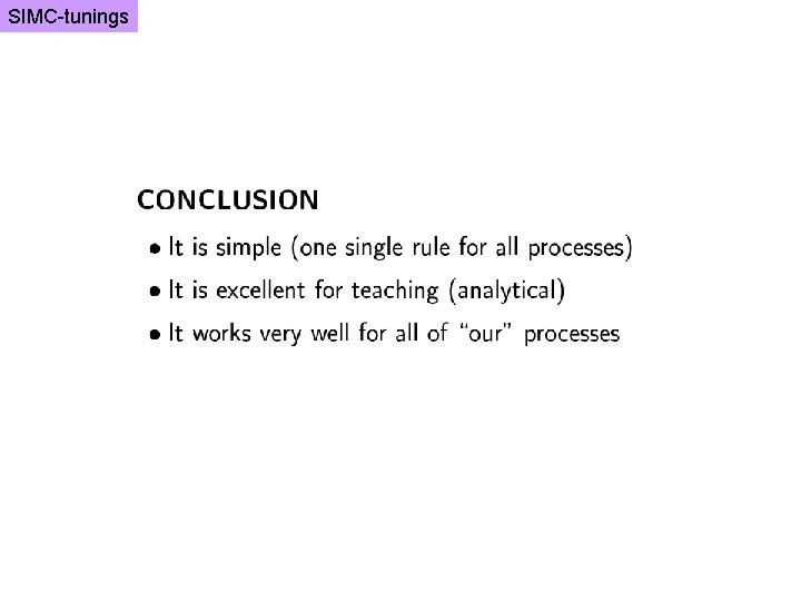 SIMC-tunings 