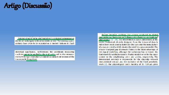 Artigo (Discussão) Artigo (Discussão)