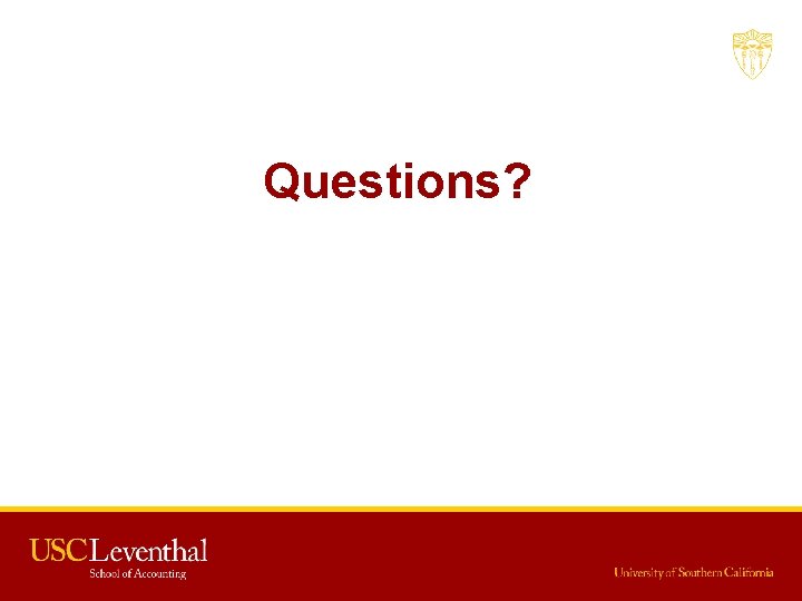 Questions? 