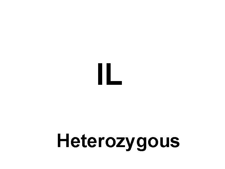 l. L Heterozygous 