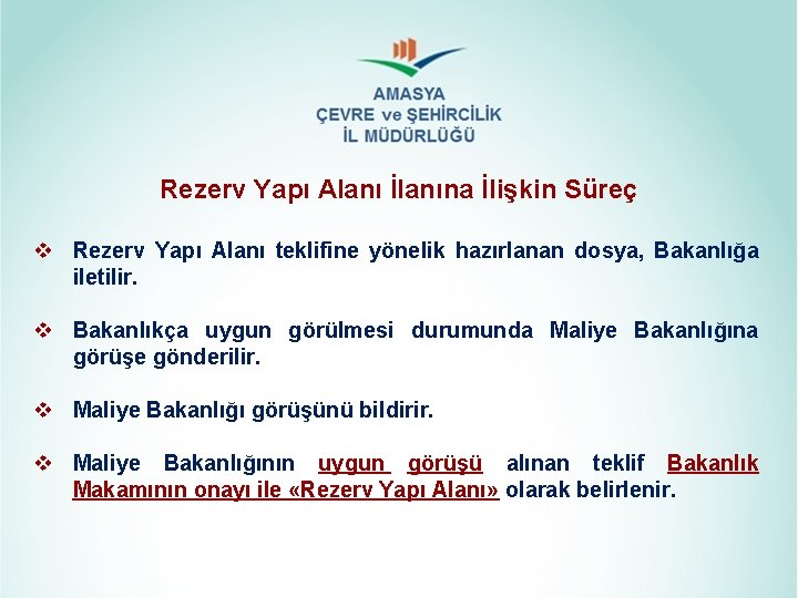 Rezerv Yapı Alanı İlanına İlişkin Süreç v Rezerv Yapı Alanı teklifine yönelik hazırlanan dosya, Rezerv Yapı Alanı İlanına İlişkin Süreç v Rezerv Yapı Alanı teklifine yönelik hazırlanan dosya,