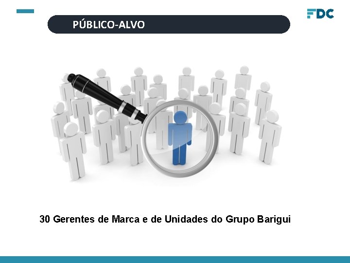 PÚBLICO-ALVO 30 Gerentes de Marca e de Unidades do Grupo Barigui 