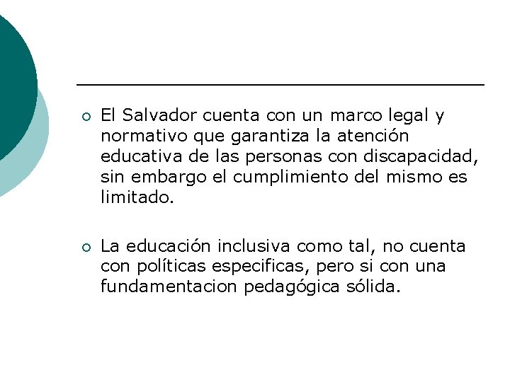 ¡ El Salvador cuenta con un marco legal y normativo que garantiza la atención