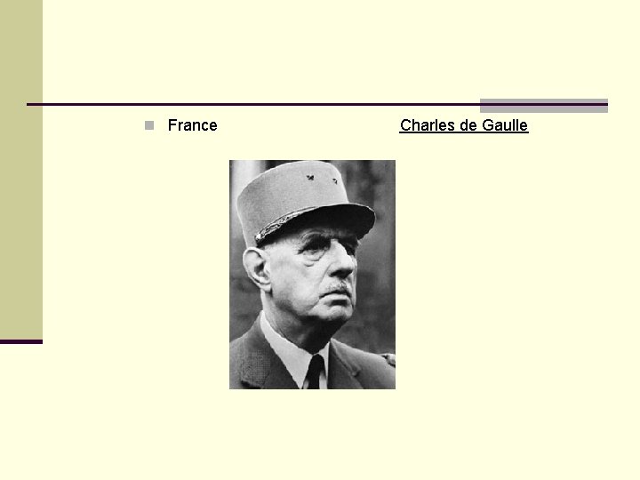n France Charles de Gaulle 