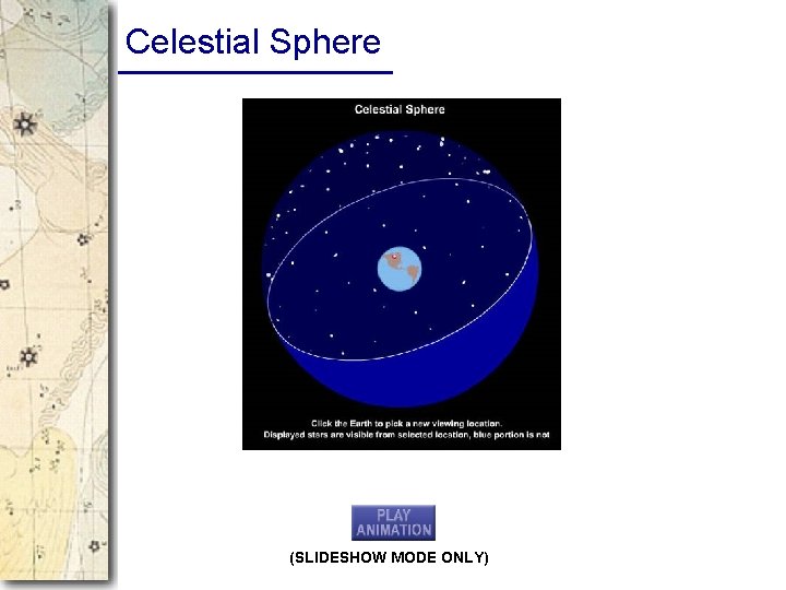 Celestial Sphere (SLIDESHOW MODE ONLY) 