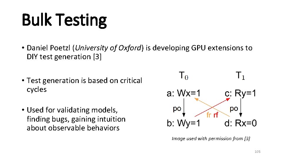 Bulk Testing • Daniel Poetzl (University of Oxford) is developing GPU extensions to DIY