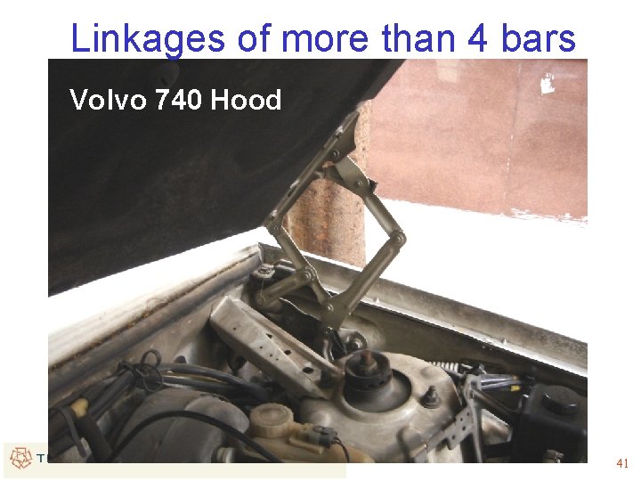 Linkages of more than 4 bars Volvo 740 Hood 41 Linkages of more than 4 bars Volvo 740 Hood 41
