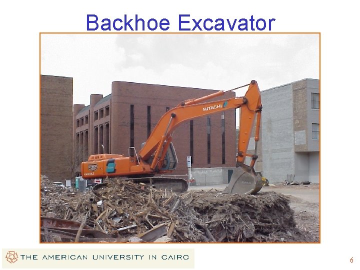 Backhoe Excavator 6 Backhoe Excavator 6