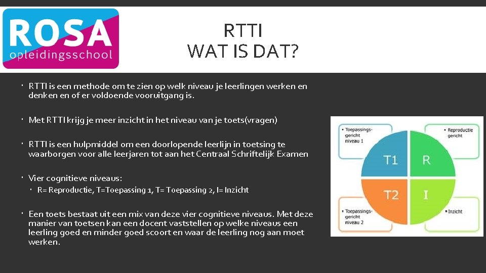 RTTI WAT IS DAT? RTTI is een methode om te zien op welk niveau