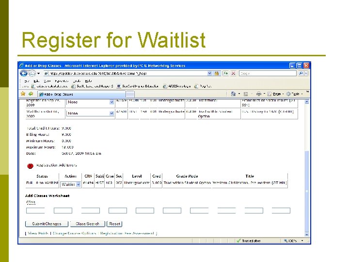 Register for Waitlist 