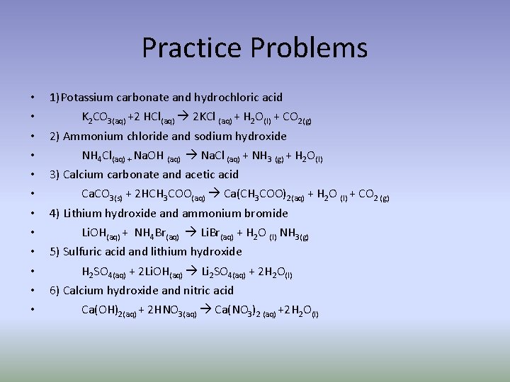 Double Displacement 2 Compounds Are Reacted Together And