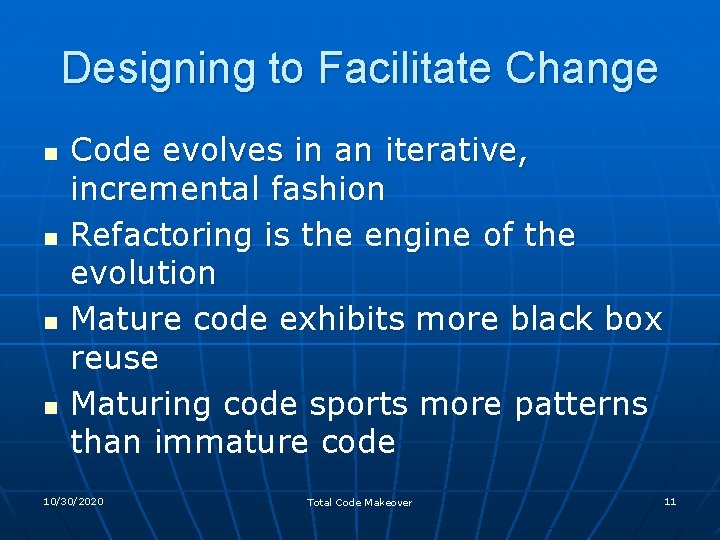 Total Code Makeover Changing the Face of High