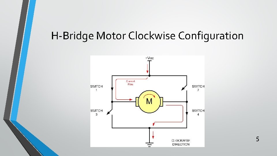 H-Bridge Motor Clockwise Configuration 5 H-Bridge Motor Clockwise Configuration 5