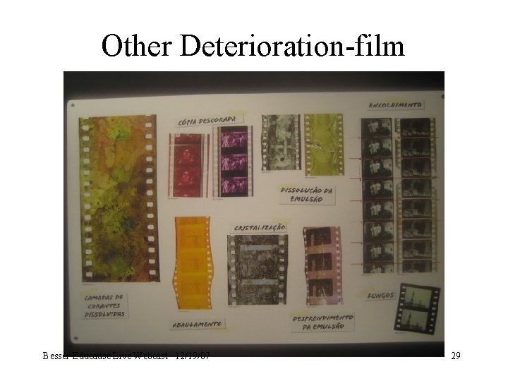 Other Deterioration-film Besser-Educause Live Webcast 12/19/07 29 